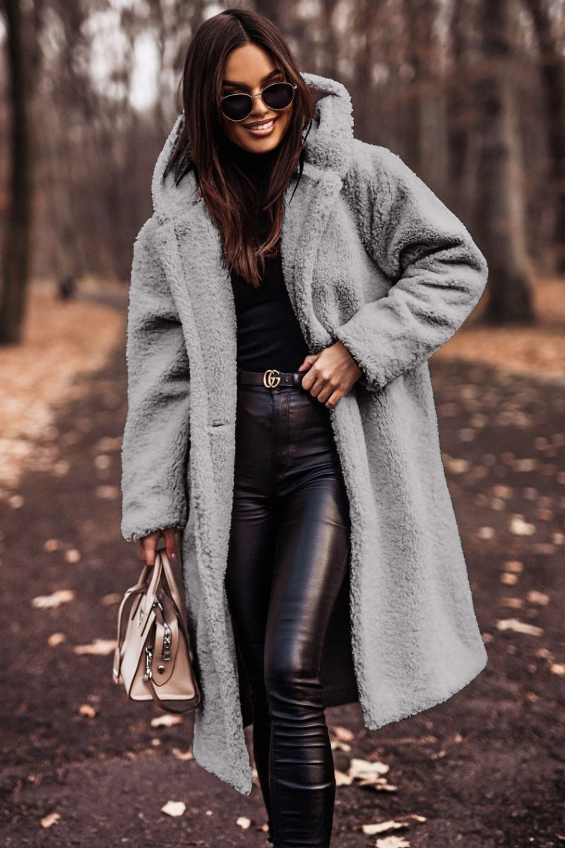 Magali - Manteau Teddy Long Oversize
