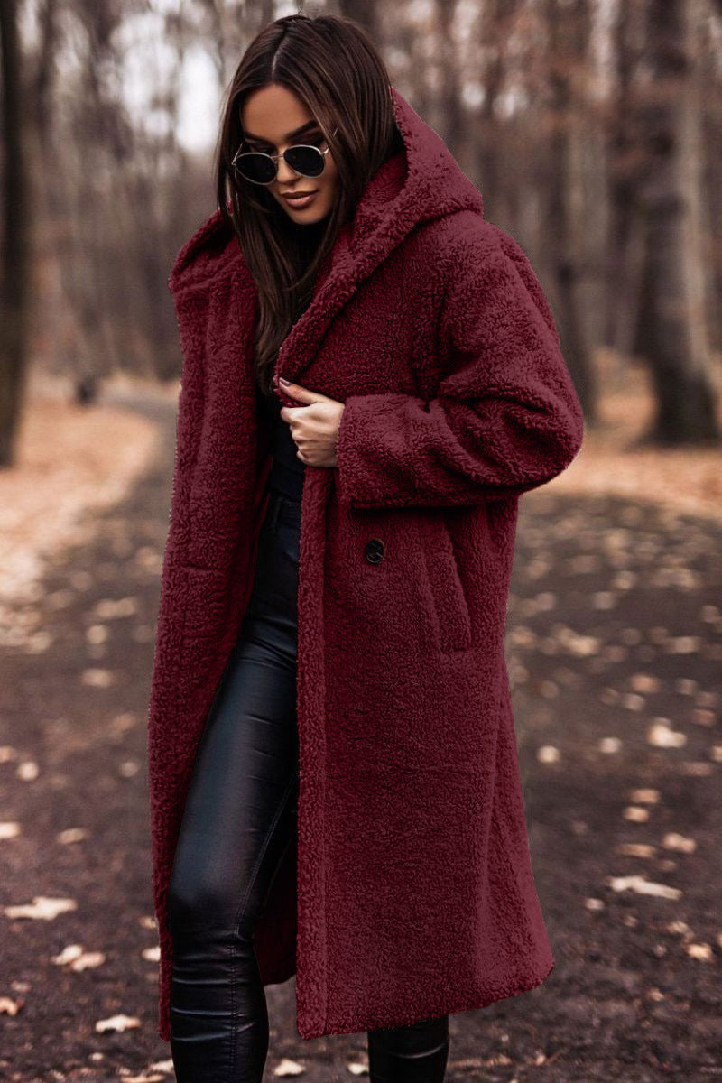 Magali - Manteau Teddy Long Oversize
