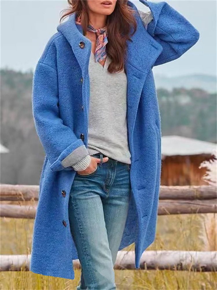 Agathe - Manteau Laine Oversize Capuche