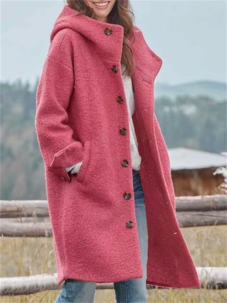 Agathe - Manteau Laine Oversize Capuche