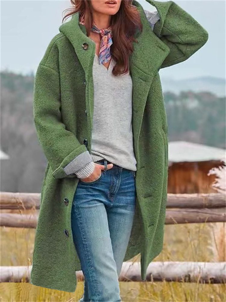 Agathe - Manteau Laine Oversize Capuche