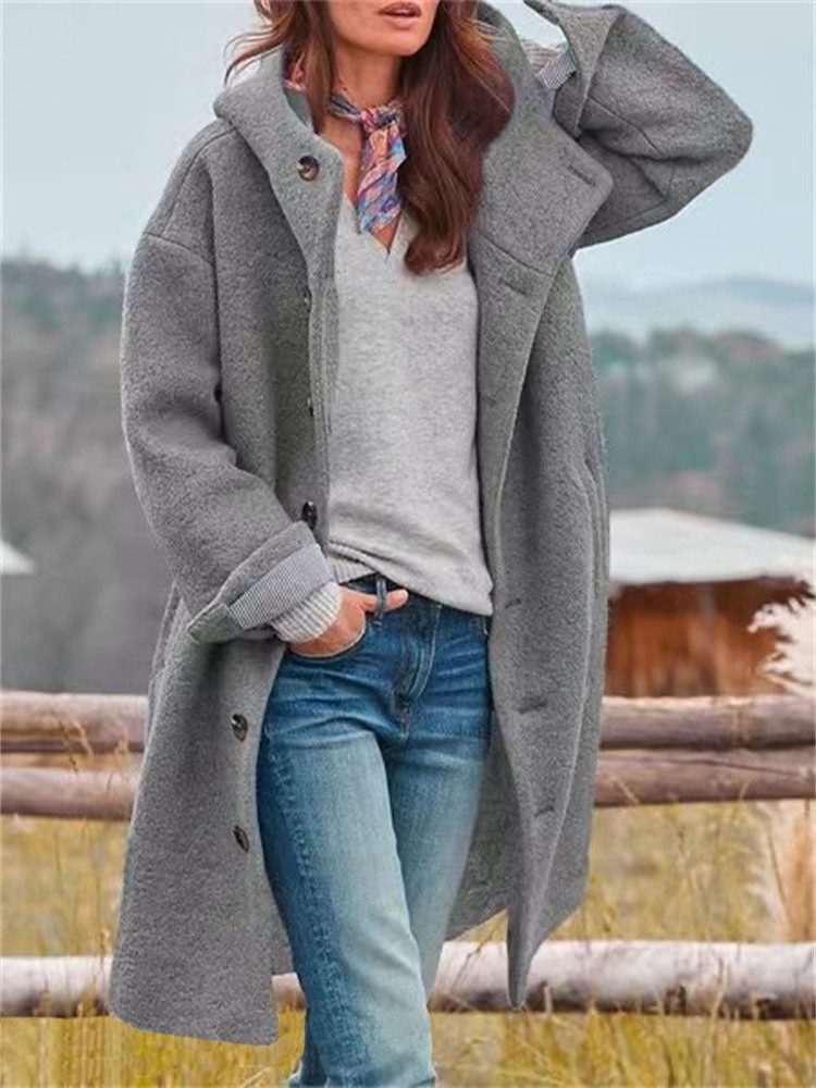 Agathe - Manteau Laine Oversize Capuche