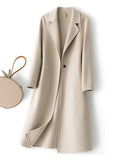 Manteau en laine réversible femme
