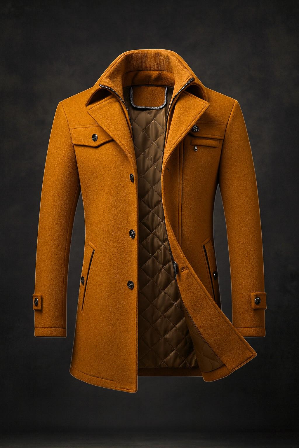 Hubert - Manteau Hiver Col Texturé