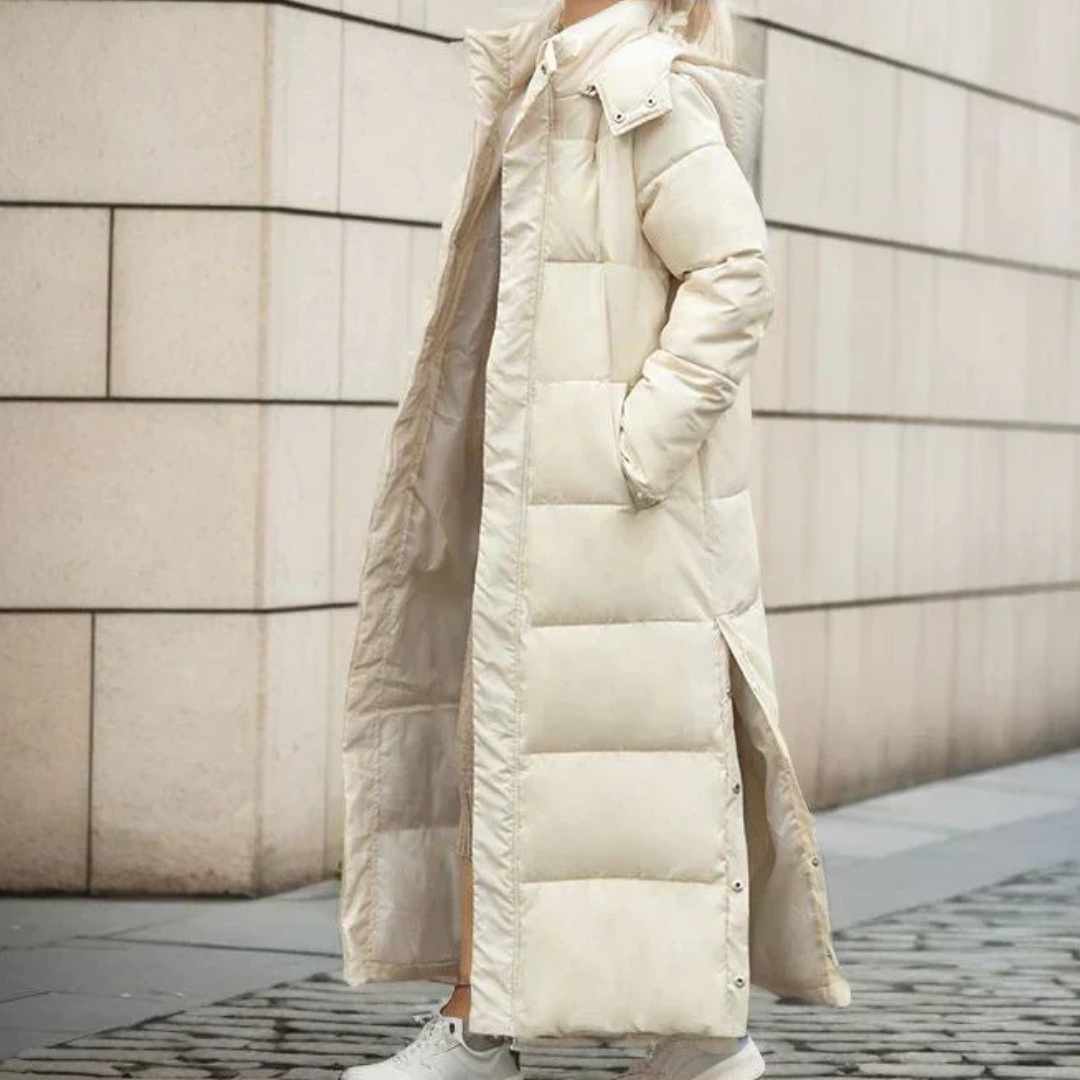 Manteau Laine Femme Hiver Chaud - Beige