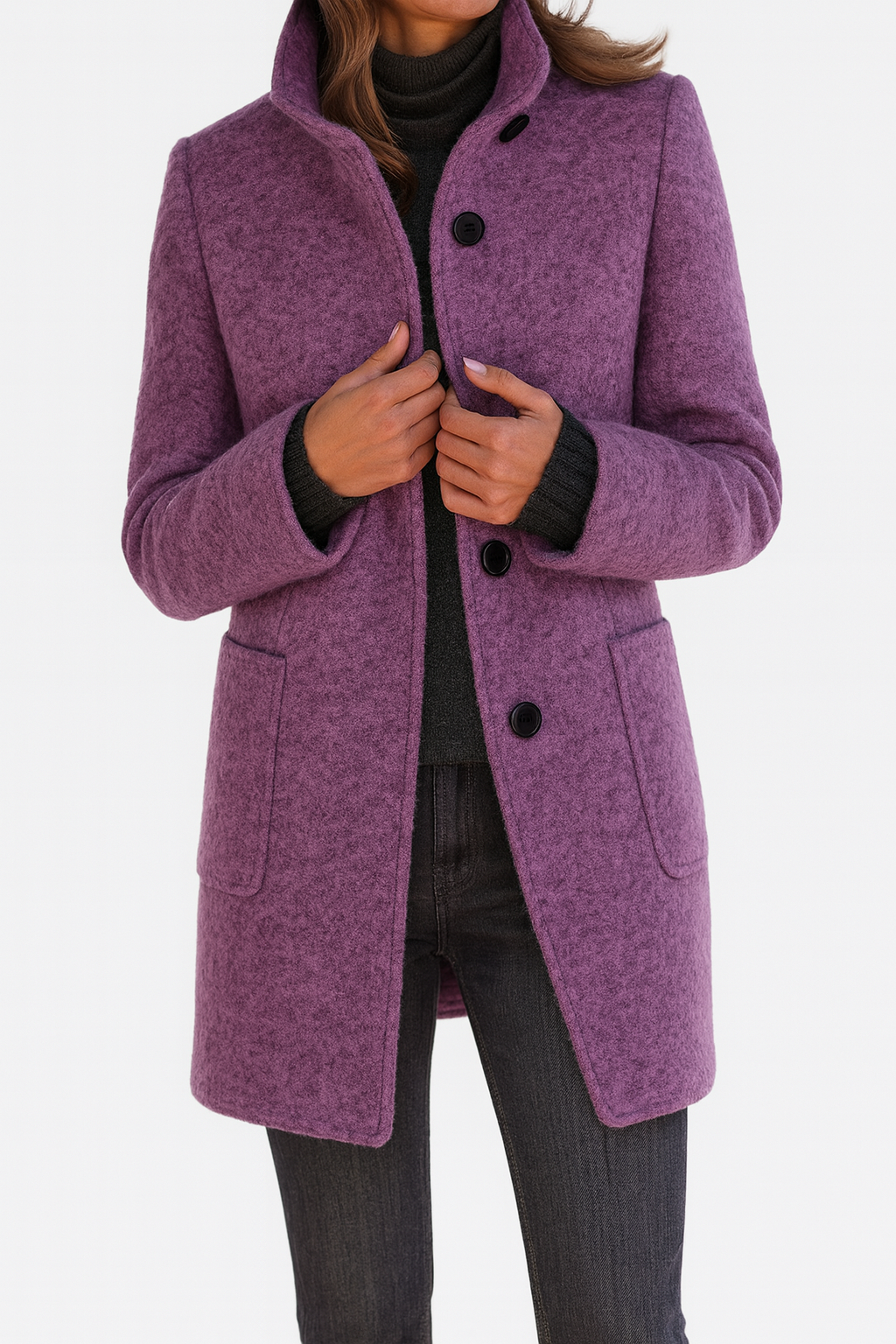 Sabine - Manteau Long Chaud Structuré