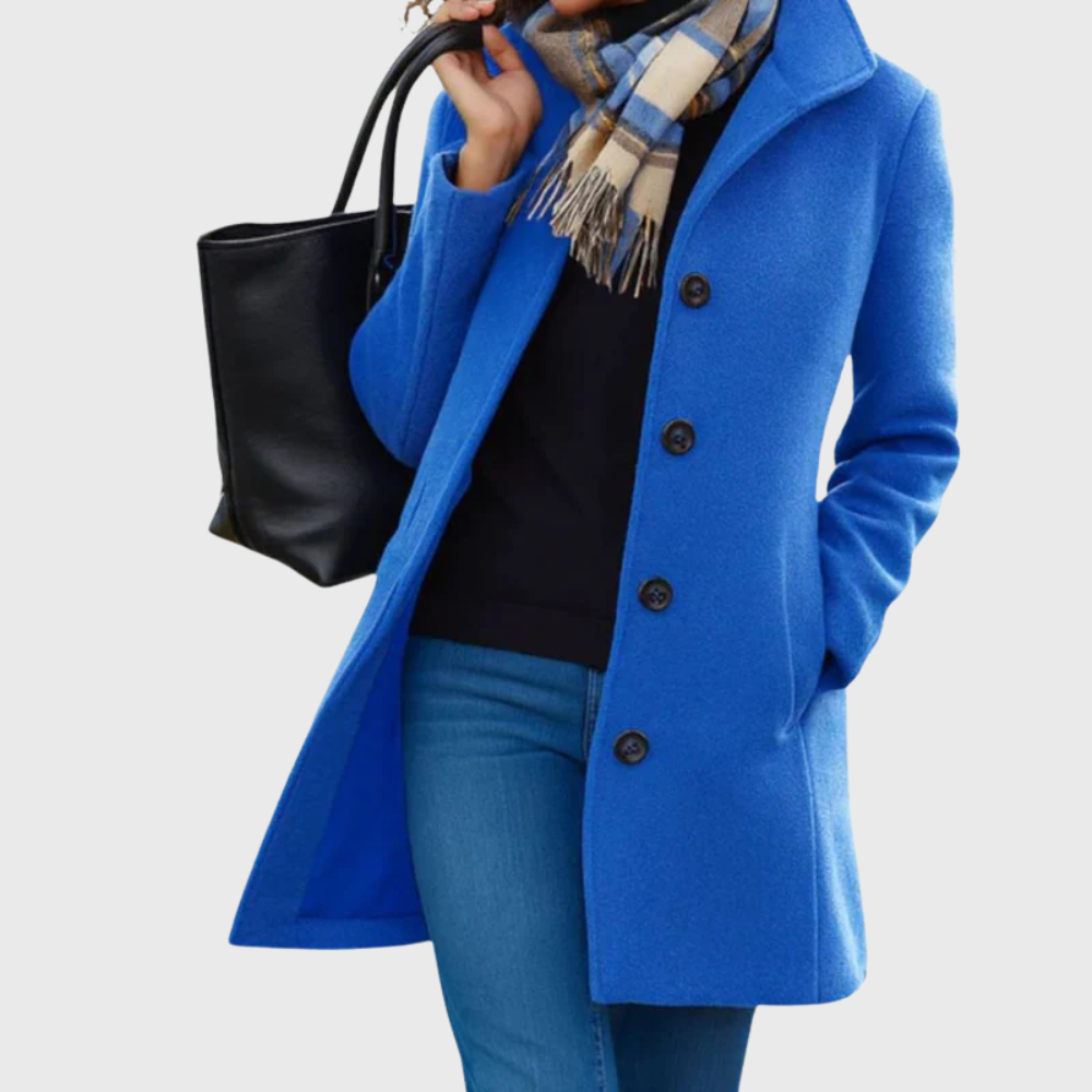 Théodora - Manteau Long Structuré Poches