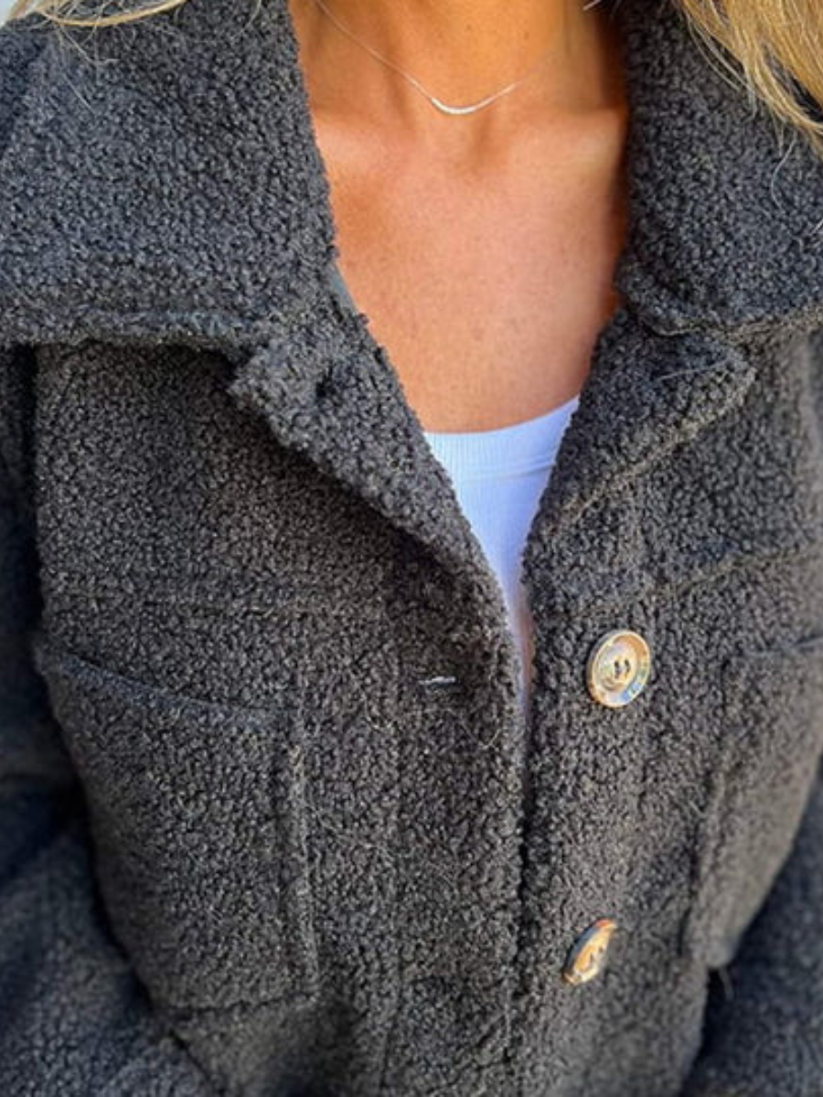 Paulette - Manteau Teddy Coupe Ample