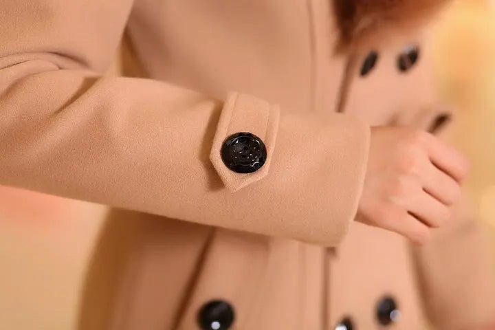Chloé - Manteau Trapèze Col Fourrure