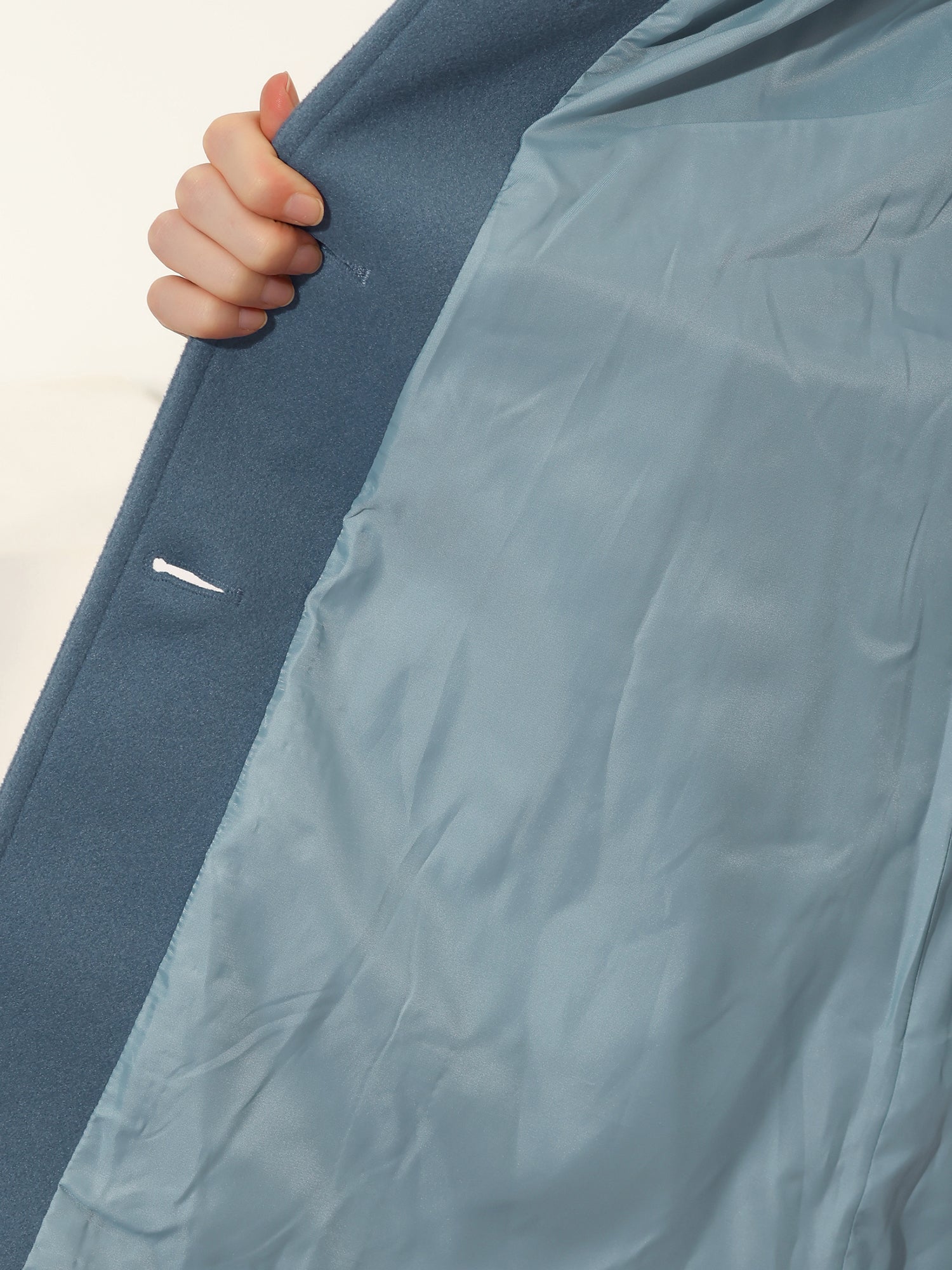 Manteau Trench Femme Hiver Simple Boutonnage
