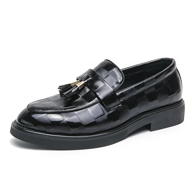 Mocassins Homme en Cuir Véritable à Pampilles