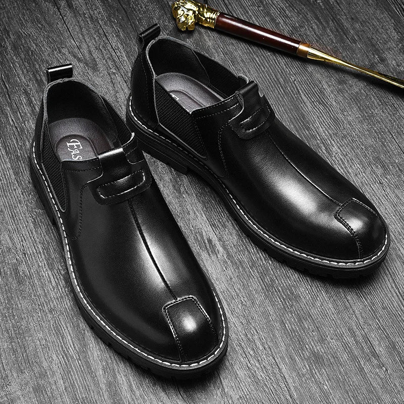 Mocassins Cuir Véritable Homme Semelle Antidérapante