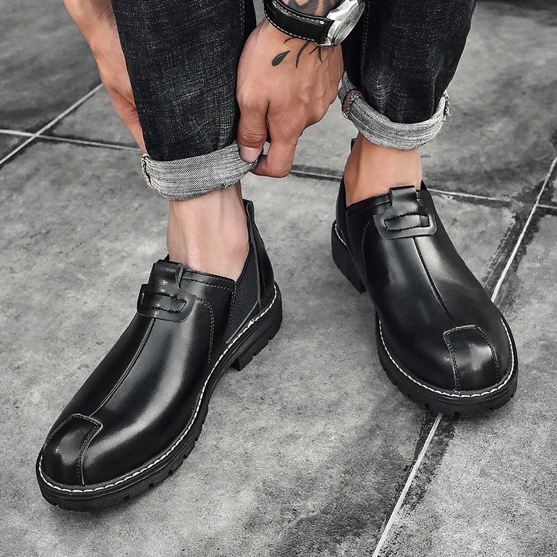 Mocassins en cuir véritable pour homme