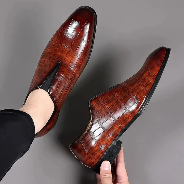 Mocassins en cuir véritable pour homme