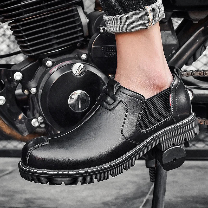 Mocassins en cuir véritable pour homme