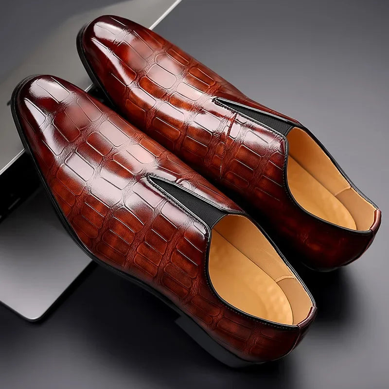 Mocassins en cuir véritable pour homme