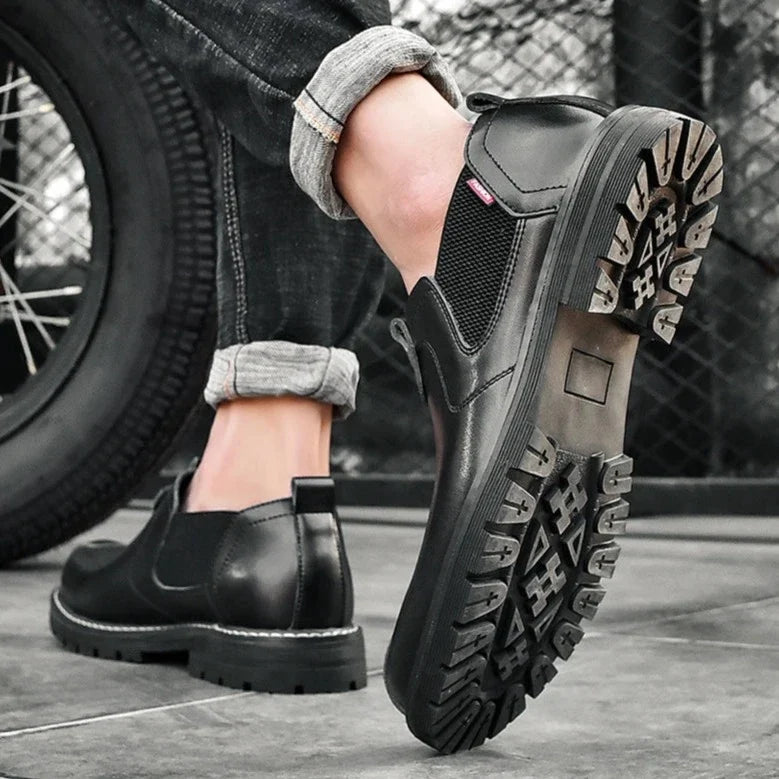 Mocassins en cuir véritable pour homme