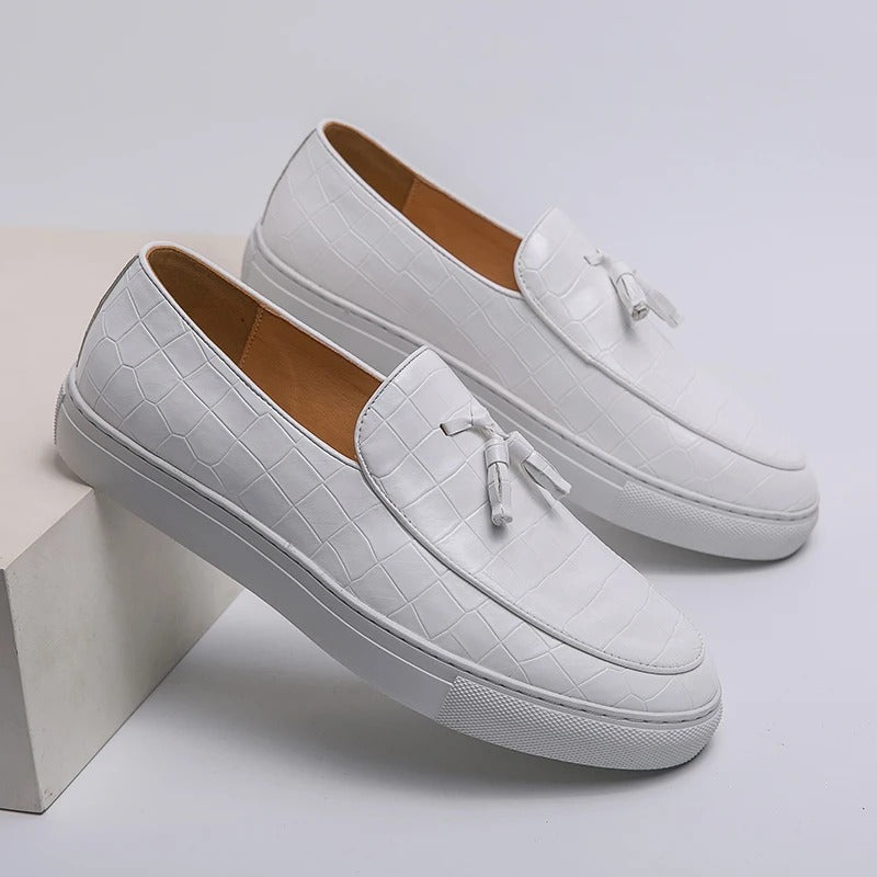 Mocassins en cuir confort semelle souple