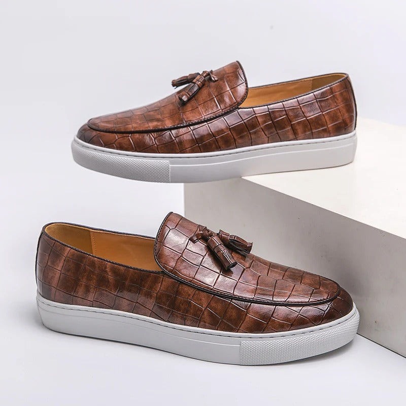 Mocassins en cuir confort semelle souple