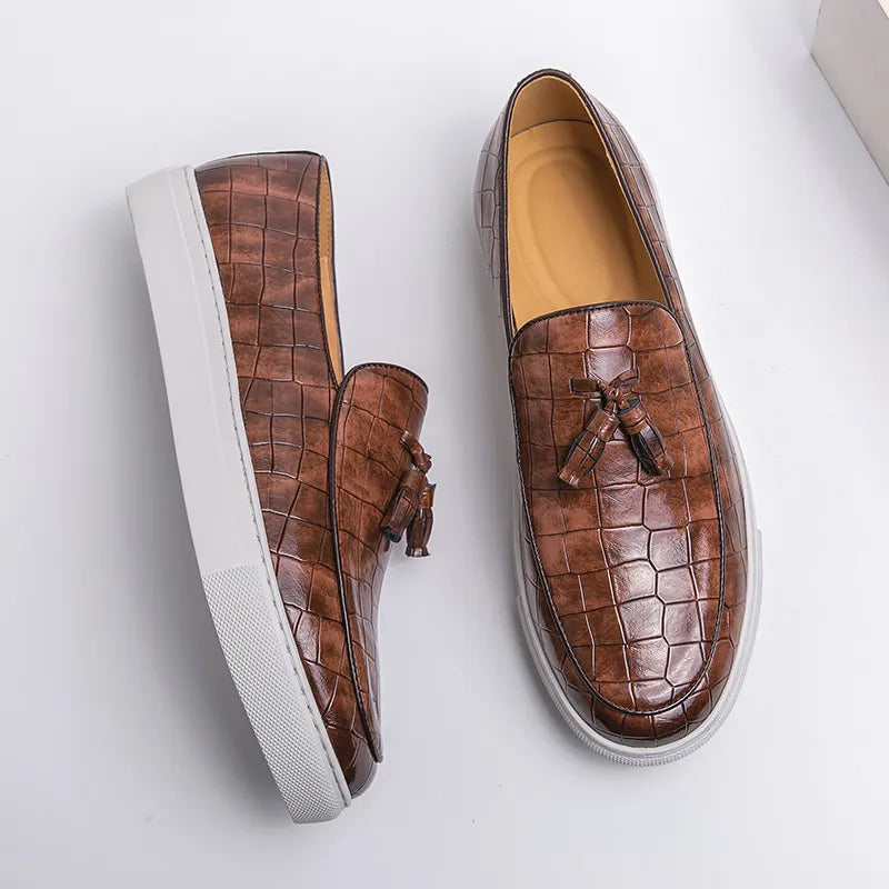 Mocassins en cuir confort semelle souple