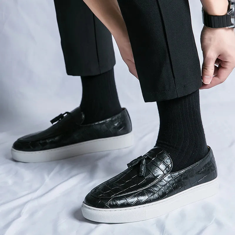 Mocassins en cuir confort semelle souple