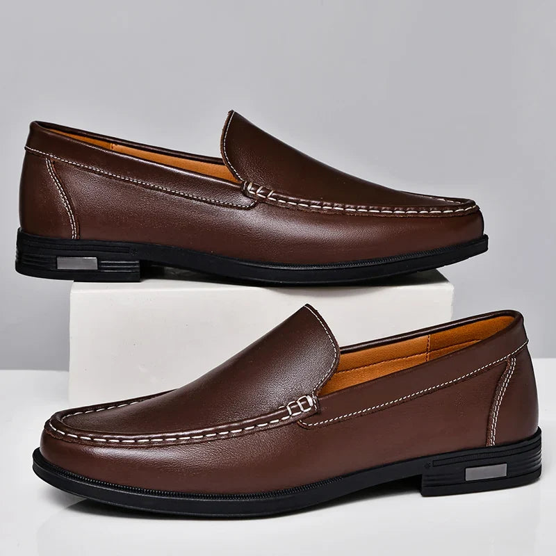 Gérald - Mocassins Cuir Véritable Confort