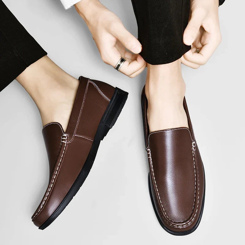 Gérald - Mocassins Cuir Véritable Confort