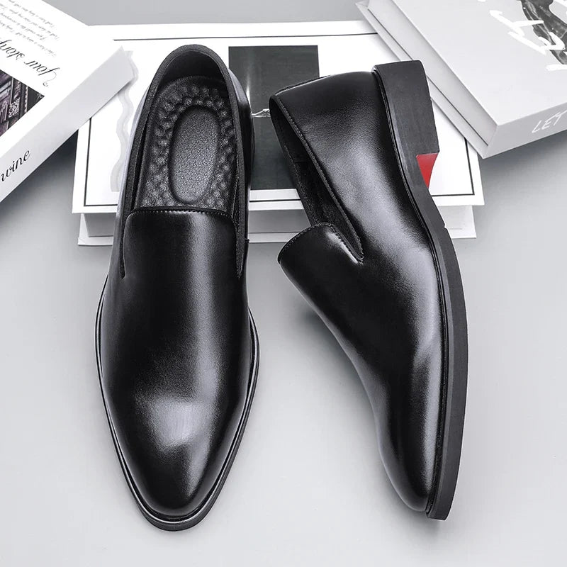 Mocassins en Cuir Véritable Doublure Lisse Semelle Rembourrée