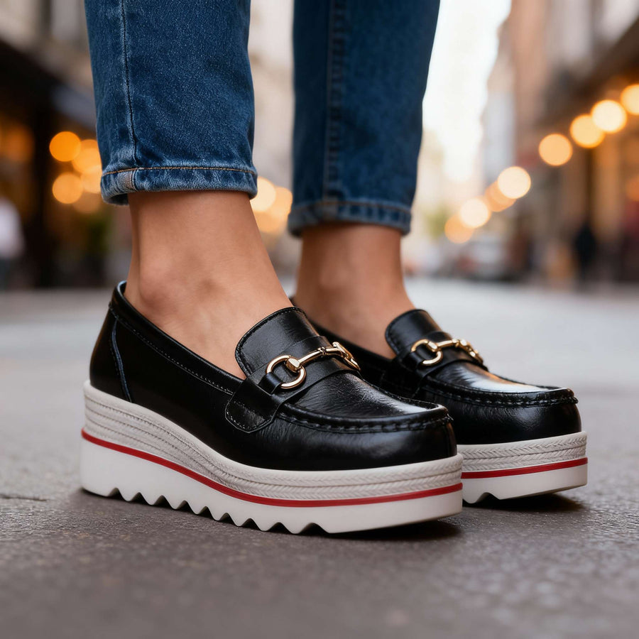 Mocassins Orthopédiques Semelle Plateforme Confort