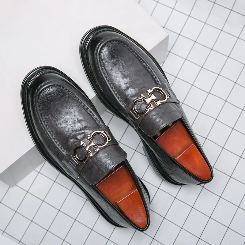 Mocassins plateforme en cuir femme à mors
