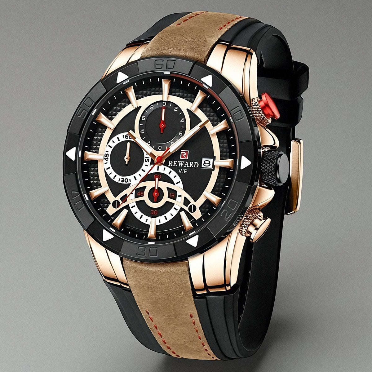 Corentin - Montre Chronographe Cuir