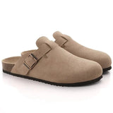 Mules Confort Homme Semelle Robuste - Beige