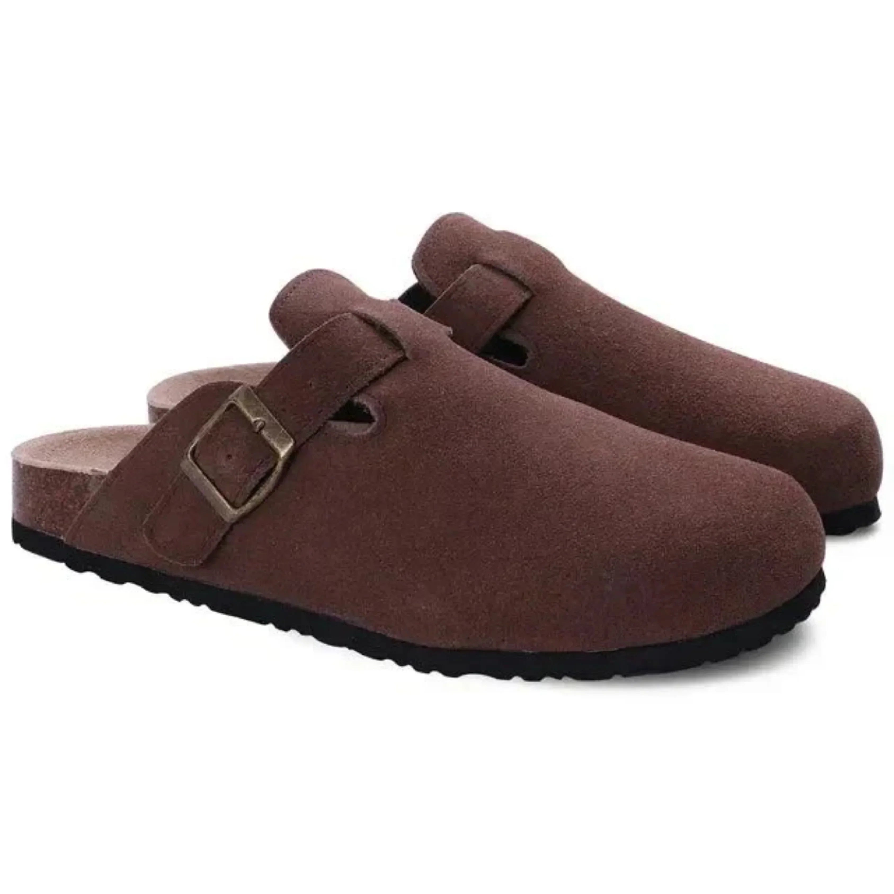 Mules Confort Homme Semelle Robuste - Bordeaux