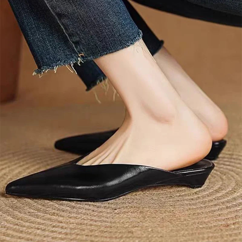 Mules Cuir Femme Bout Pointu