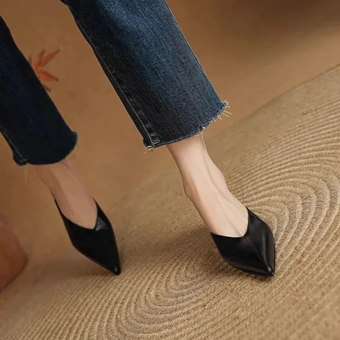 Mules Cuir Femme Bout Pointu