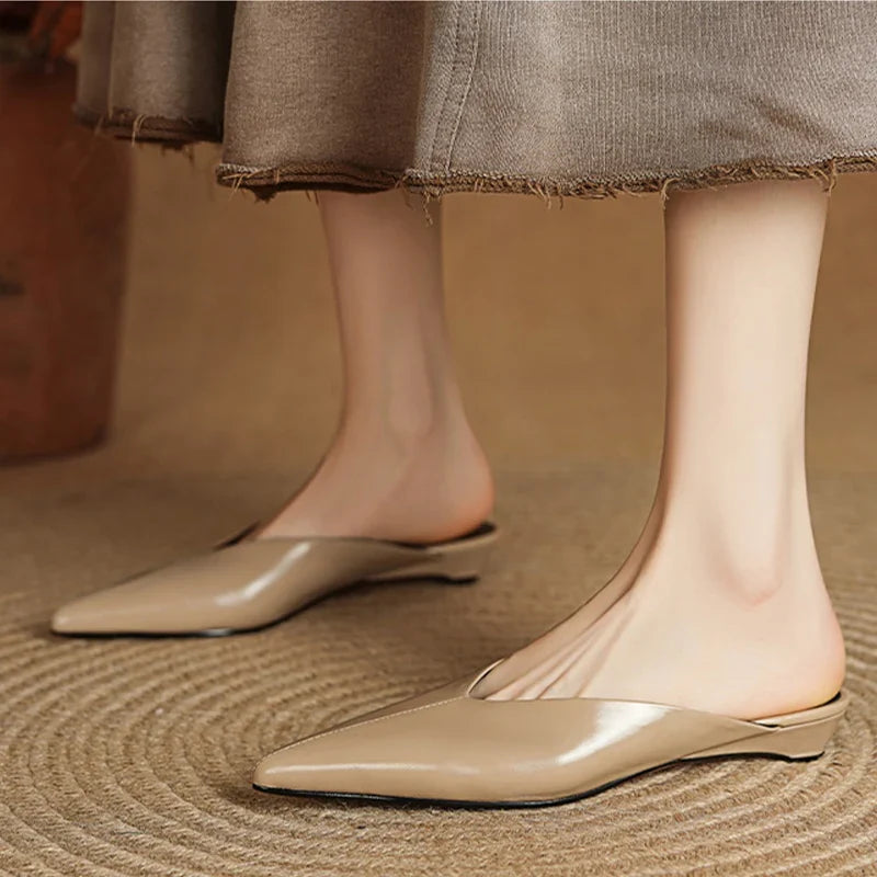 Mules Cuir Femme Bout Pointu