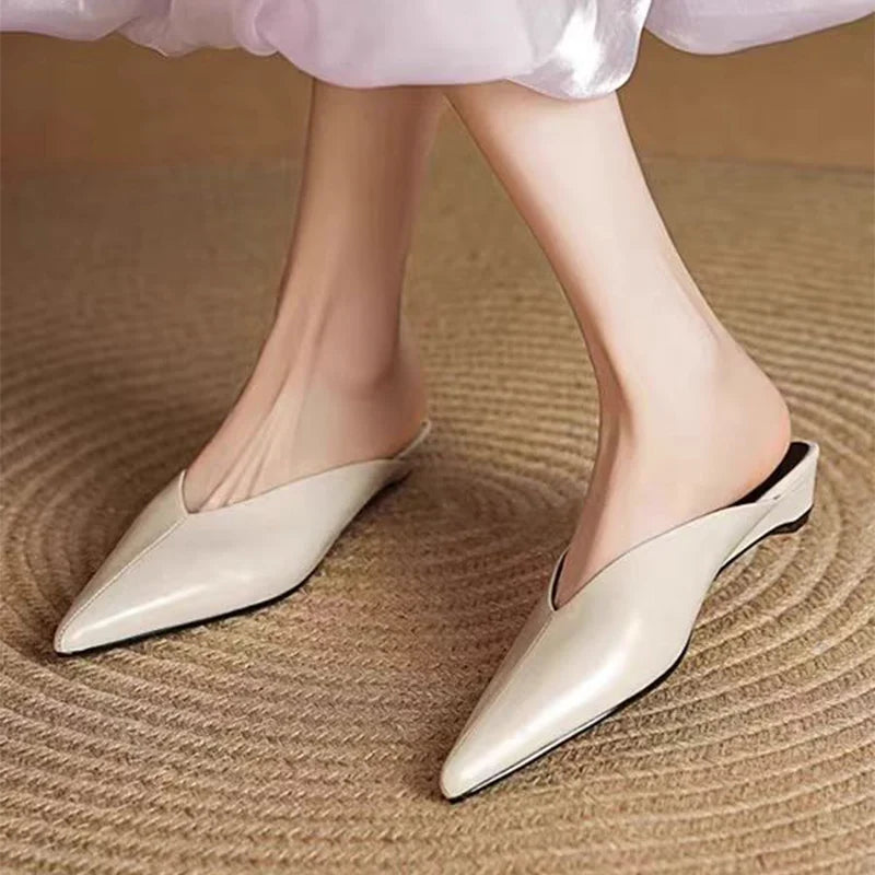 Mules Cuir Femme Bout Pointu