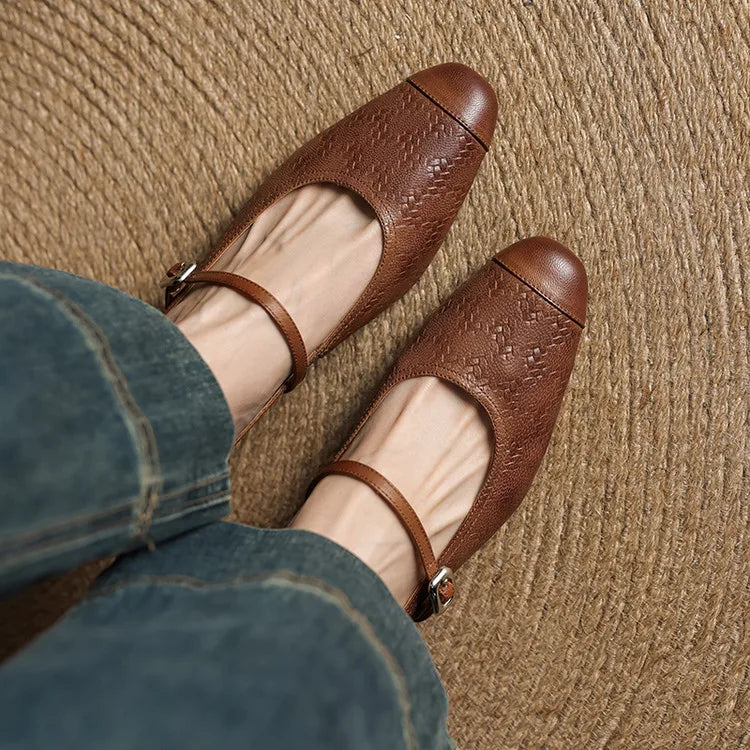 Zélie - Mules Cuir Bride Réglable