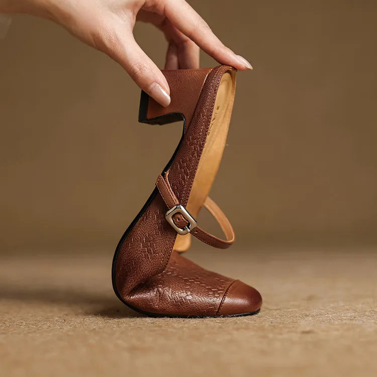 Zélie - Mules Cuir Bride Réglable