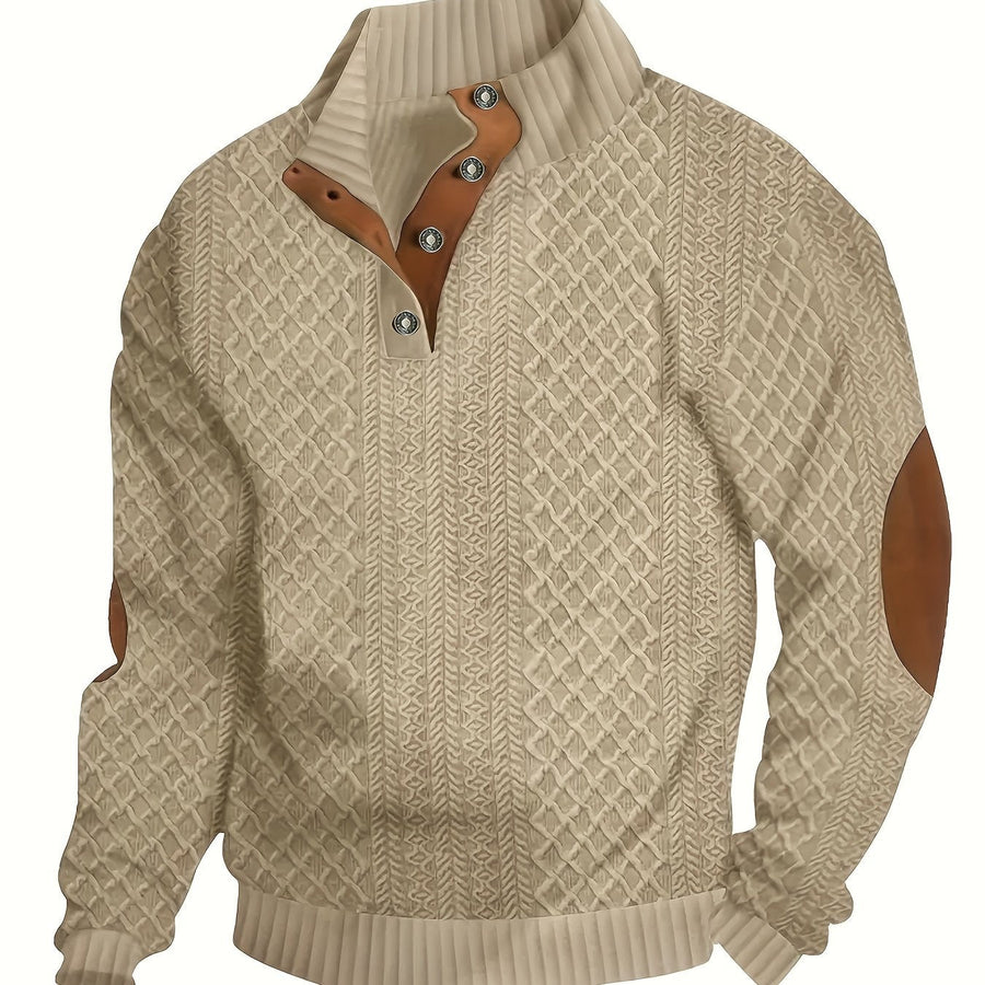 Octave - Pull Henley Col Montant
