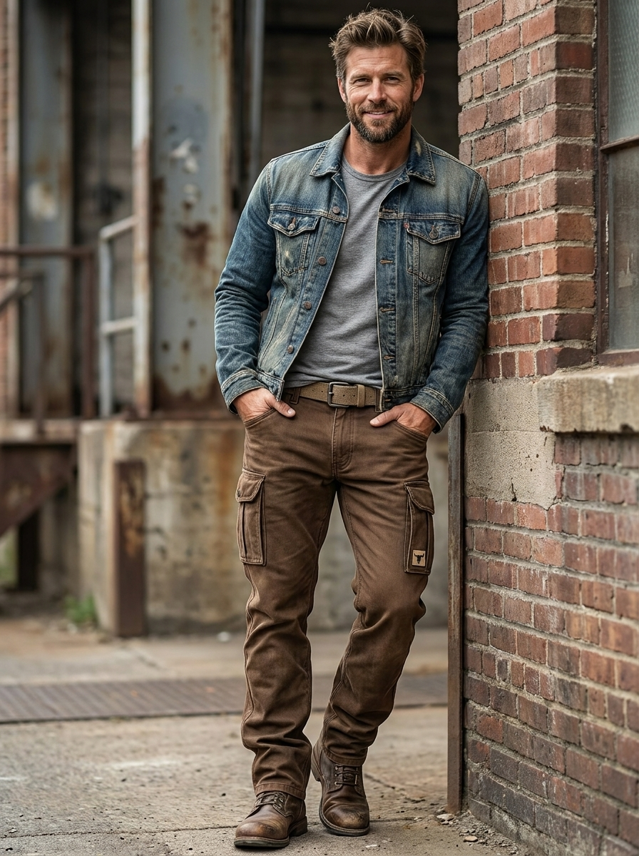 Pantalon Cargo Homme Poches Multiples Doublé Chaud Coupe Ample