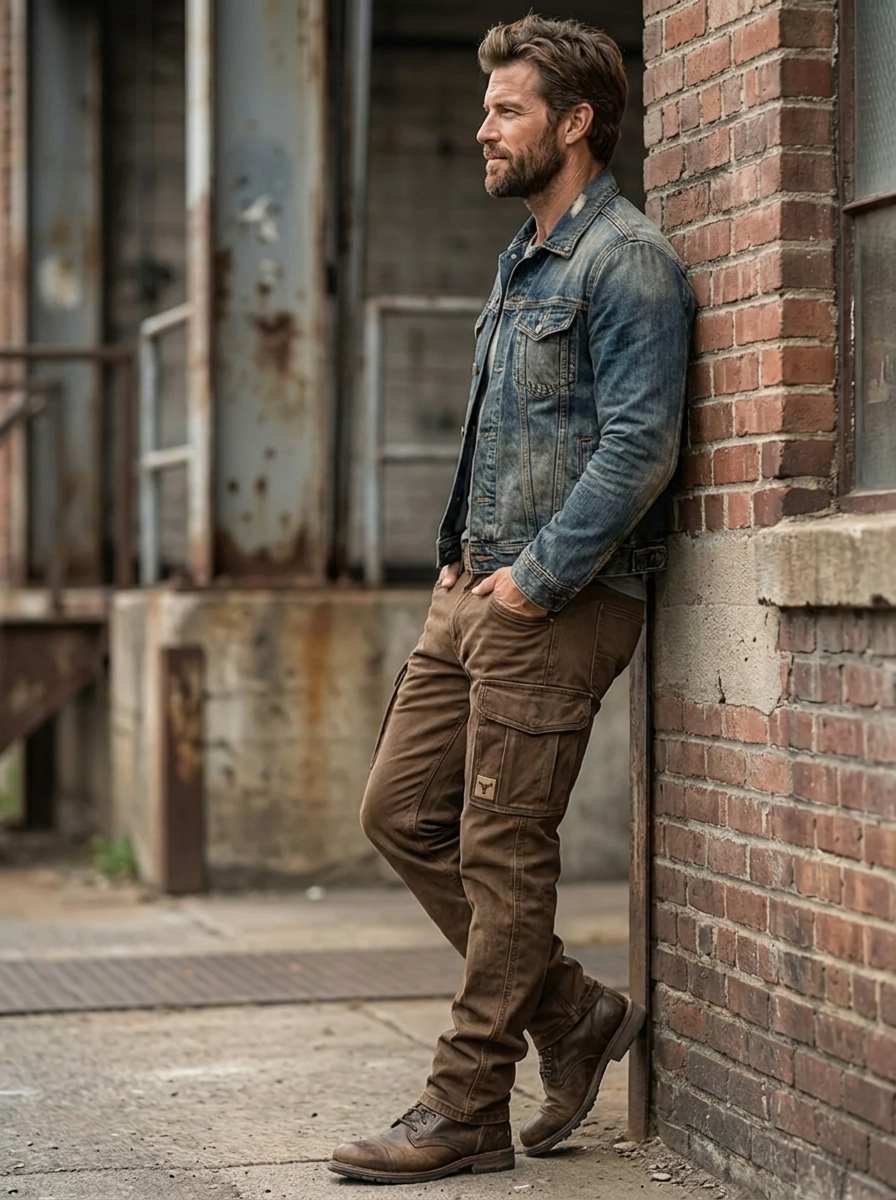 Pantalon Cargo Homme Poches Multiples Doublé Chaud
