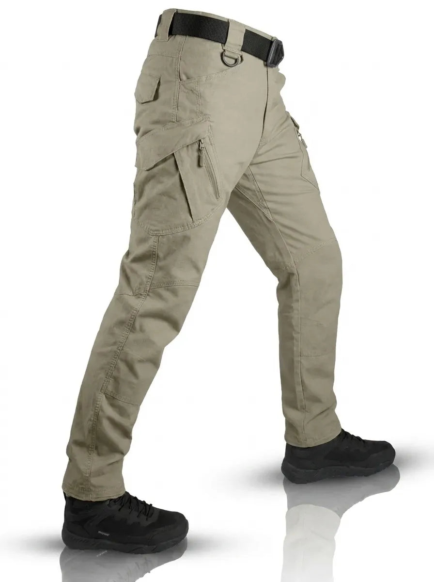 Pantalon Cargo Tactique Homme Imperméable - Kaki