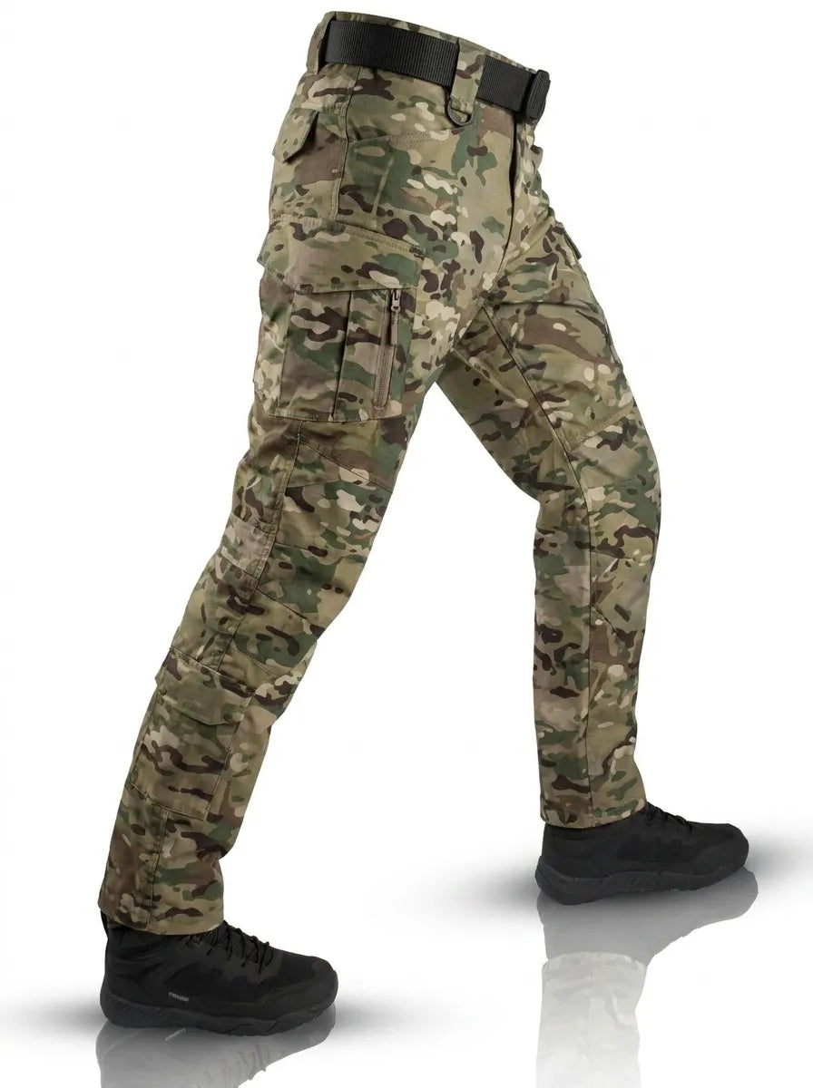 Pantalon Cargo Tactique Homme Imperméable - Armeegrün
