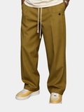 Pantalon Chino Homme Taille Réglable Pli Avant
