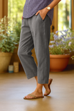 Pantalon droit léger femme fluide été