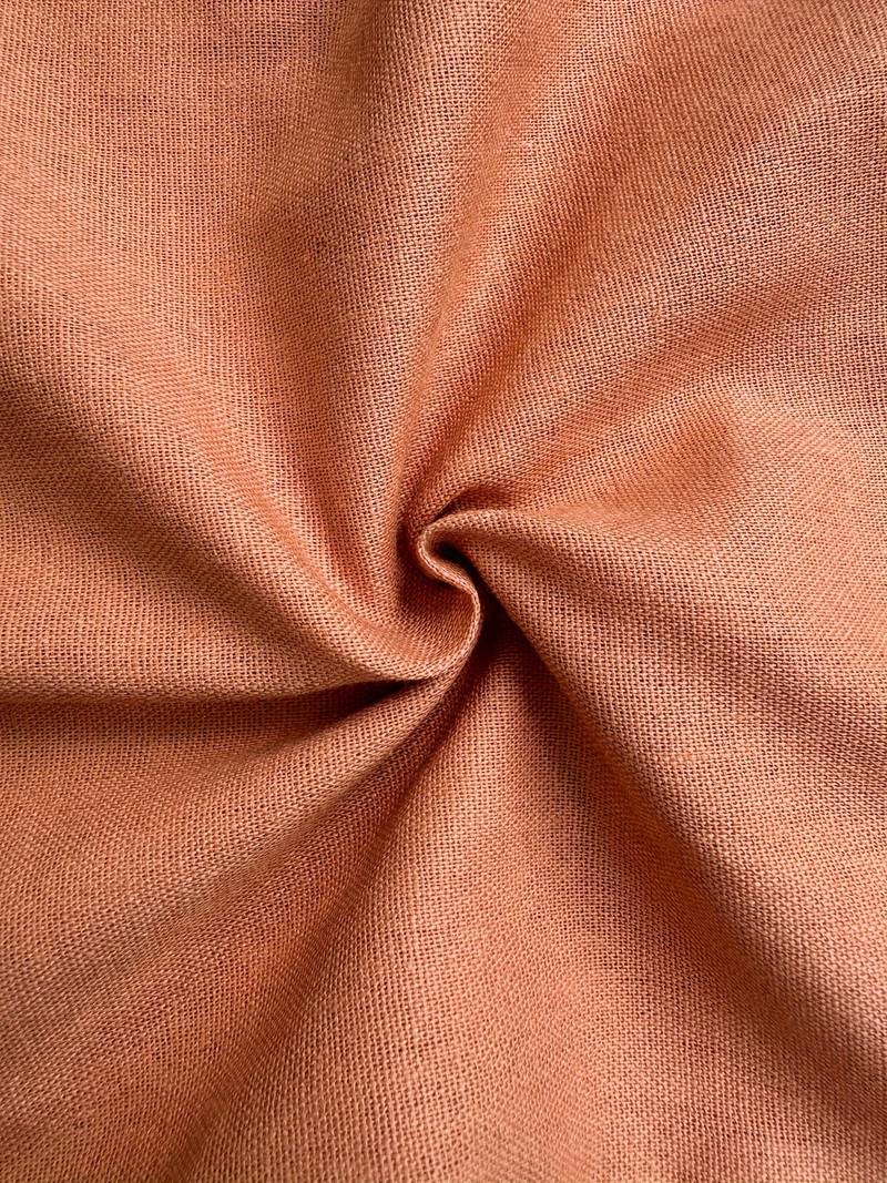 Pantalon en lin à cordon taille élastique coupe décontractée