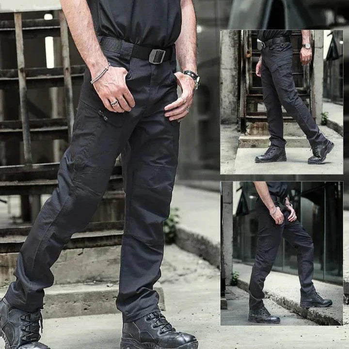 Pantalon Imperméable Homme Multifonction Séchage Rapide - Noir