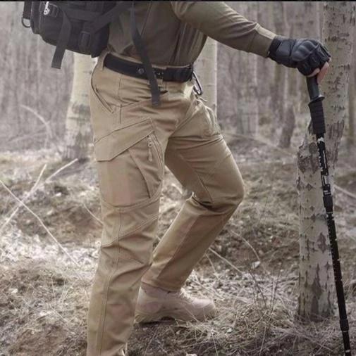 Pantalon Imperméable Homme Multifonction Séchage Rapide - Kaki