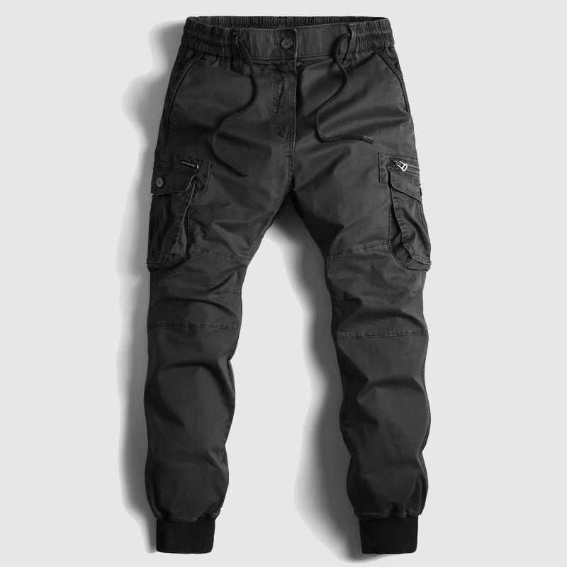 Pantalon Jogger Cargo Homme Coupe Relaxed - Noir